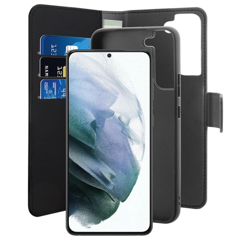 homescreen.pl - Etui PURO Wallet Detachable 2w1 Samsung Galaxy S22+ Plus (czarny)