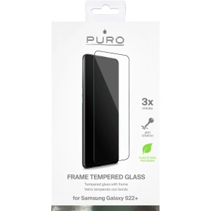homescreen.pl - Szkło hartowane PURO Frame Tempered Glass Samsung Galaxy S22+ Plus (czarna ramka)