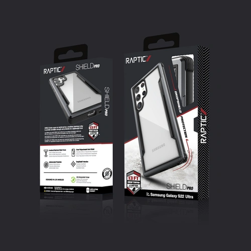 homescreen.pl - Etui X-Doria Raptic Shield Pro Samsung Galaxy S22 Ultra (Anti-bacterial) (Black)