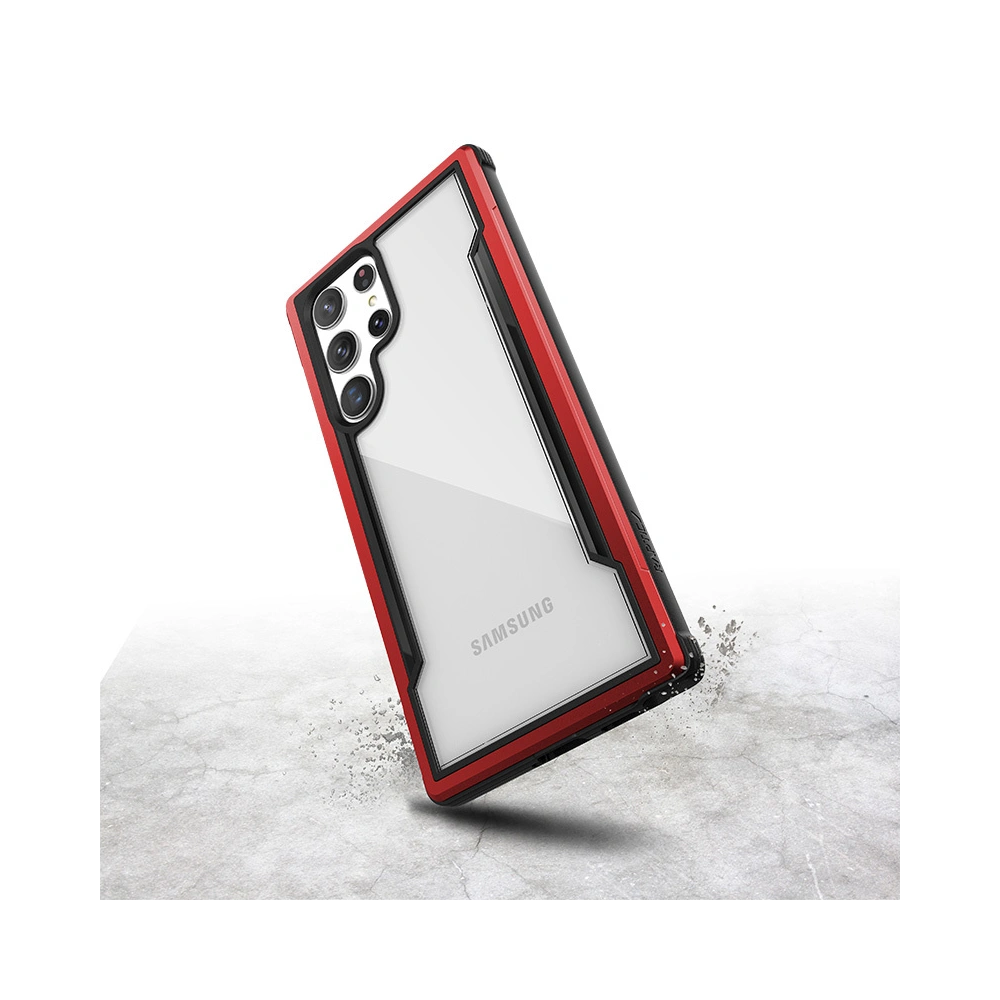 Hurtownia GSM - Etui X-Doria Raptic Shield Pro Samsung Galaxy S22 Ultra (Antibakteriální) (Červená) - XDR167RED - {ean13} - Hurt