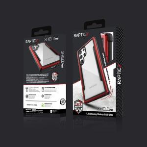 Wholesale X-Doria Raptic Shield Pro Samsung Galaxy S22 Ultra (Anti-bacterial) (Red) - XDR167RED - {ean13} - Hurt