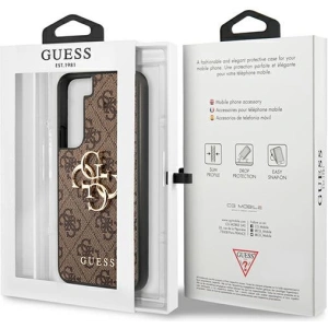 Hurtownia GSM - Etui Guess GUHCS22S4GMGBR Samsung Galaxy S22 brązowy/brown hardcase 4G Big Metal Logo - GUE1562BR - {ean13} - Hurt