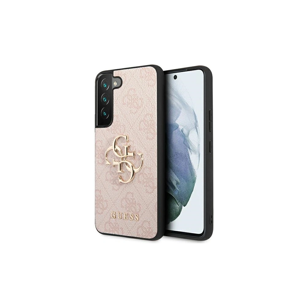 Wholesale Guess GUHCS22S4GMGPI Samsung Galaxy S22 pink hardcase 4G Big Metal Logo - GUE1563PNK - {ean13} - Hurt
