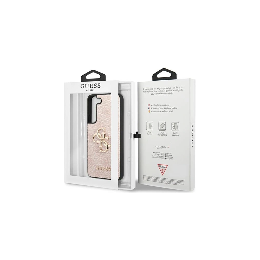 Hurtownia GSM - Etui Guess GUHCS22S4GMGPI Samsung Galaxy S22 różowy/pink hardcase 4G Big Metal Logo - GUE1563PNK - {ean13} - Hurt