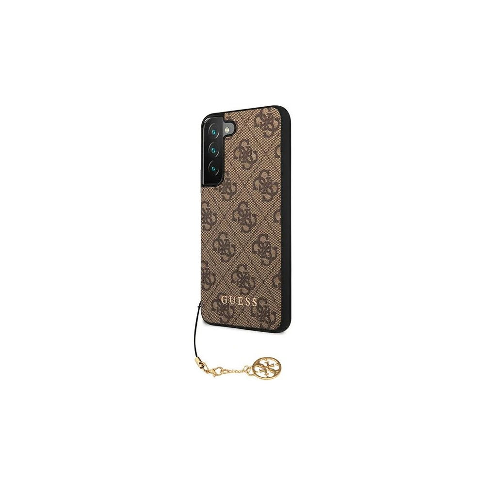 Hurtownia GSM - Case Guess GUHCS22SGF4GBR Samsung Galaxy S22 braun/brown Hardcase 4G Charms Collection - GUE1564BR - {ean13} - Hurt
