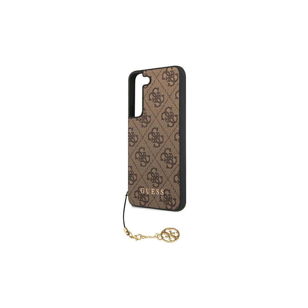 Hurtownia GSM - Case Guess GUHCS22SGF4GBR Samsung Galaxy S22 braun/brown Hardcase 4G Charms Collection - GUE1564BR - {ean13} - Hurt