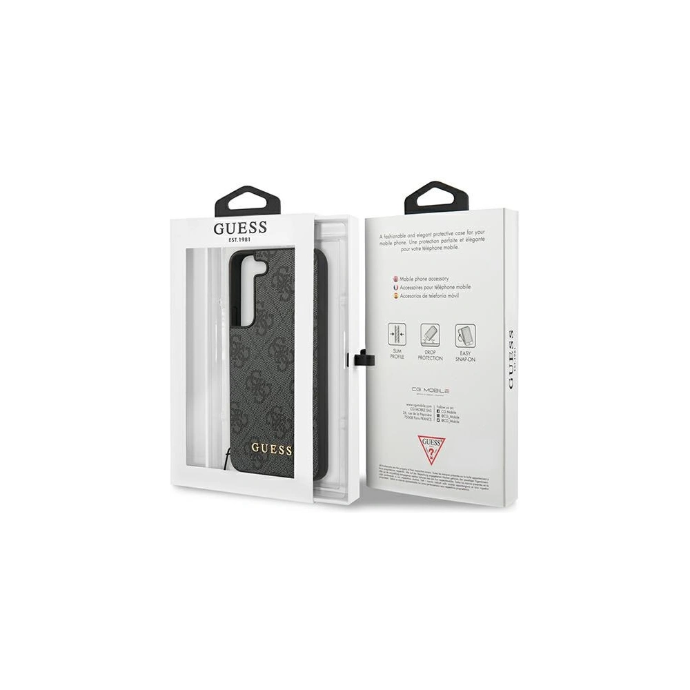 Hurtownia GSM - Etui Guess GUHCS22SGF4GGR Samsung Galaxy S22 šedý/grey hardcase 4G Charms Collection - GUE1565GRY - {ean13} - Hurt
