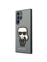 Wholesale Karl Lagerfeld KLHCS22LOKPG Samsung Galaxy S22 Ultra silver hardcase Saffiano Ikonik Karl`s Patch - KLD796SLV - {ean13} - Hurt