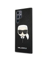Hurtownia GSM - Etui Karl Lagerfeld KLHCS22LSAKHBK Samsung Galaxy S22 Ultra černý/black hardcase Saffiano Ikonik Karl`s Head - KLD798BLK - {ean13} - Hurt