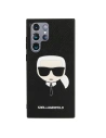 Wholesale Karl Lagerfeld KLHCS22LSAKHBK Samsung Galaxy S22 Ultra black hardcase Saffiano Ikonik Karl`s Head - KLD798BLK - {ean13} - Hurt