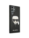 Wholesale Karl Lagerfeld KLHCS22LSAKHBK Samsung Galaxy S22 Ultra black hardcase Saffiano Ikonik Karl`s Head - KLD798BLK - {ean13} - Hurt