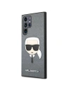 Hurtownia GSM - Etui Karl Lagerfeld KLHCS22LSAKHSL Samsung Galaxy S22 Ultra srebrny/silver hardcase Saffiano Ikonik Karl`s Head - KLD799SLV - {ean13} - Hurt