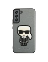 Hurtownia GSM - Etui Karl Lagerfeld KLHCS22MOKPG Samsung Galaxy S22+ Plus stříbrný/silver hardcase Saffiano Ikonik Karl`s Patch - KLD800SLV - {ean13} - Hurt