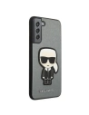 Hurtownia GSM - Etui Karl Lagerfeld KLHCS22MOKPG Samsung Galaxy S22+ Plus stříbrný/silver hardcase Saffiano Ikonik Karl`s Patch - KLD800SLV - {ean13} - Hurt