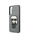 Hurtownia GSM - Etui Karl Lagerfeld KLHCS22MOKPG Samsung Galaxy S22+ Plus stříbrný/silver hardcase Saffiano Ikonik Karl`s Patch - KLD800SLV - {ean13} - Hurt