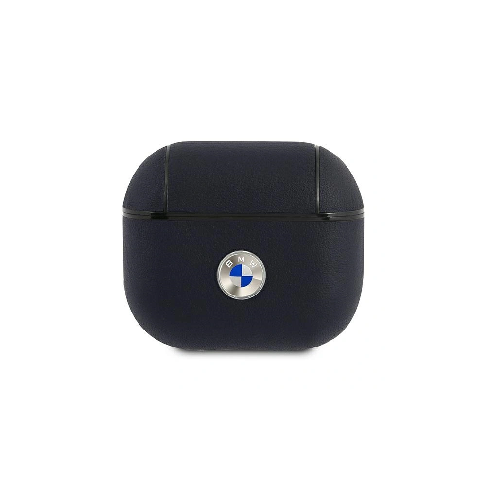 Hurtownia GSM - Etui BMW BMA3SSLNA Apple AirPods 3 kryt granátový/navy Pravá kůže Stříbrné logo - BMW266NAV - {ean13} - Hurt
