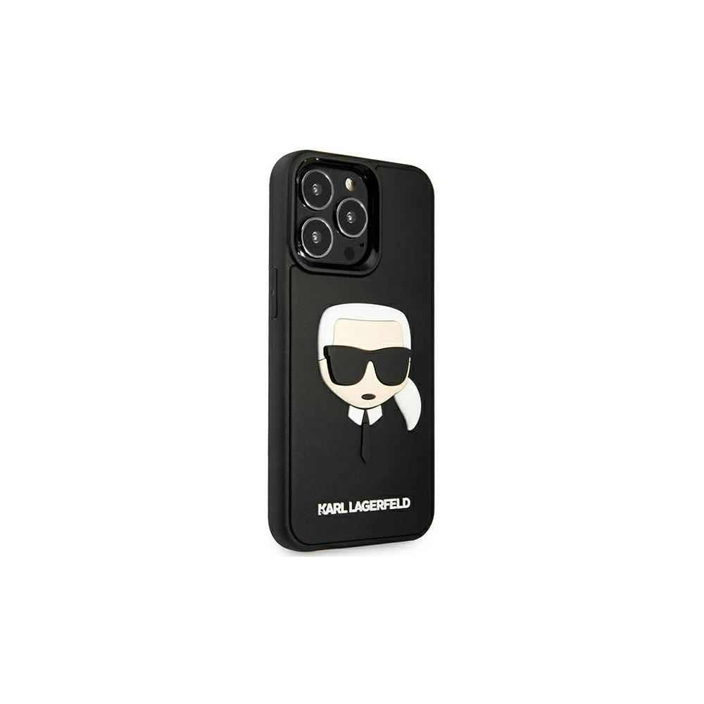 Hurtownia GSM - Etui Karl Lagerfeld KLHCP13LKH3DBK Apple iPhone 13 Pro černý/black hardcase 3D Rubber Karl`s Head - KLD801BLK - {ean13} - Hurt