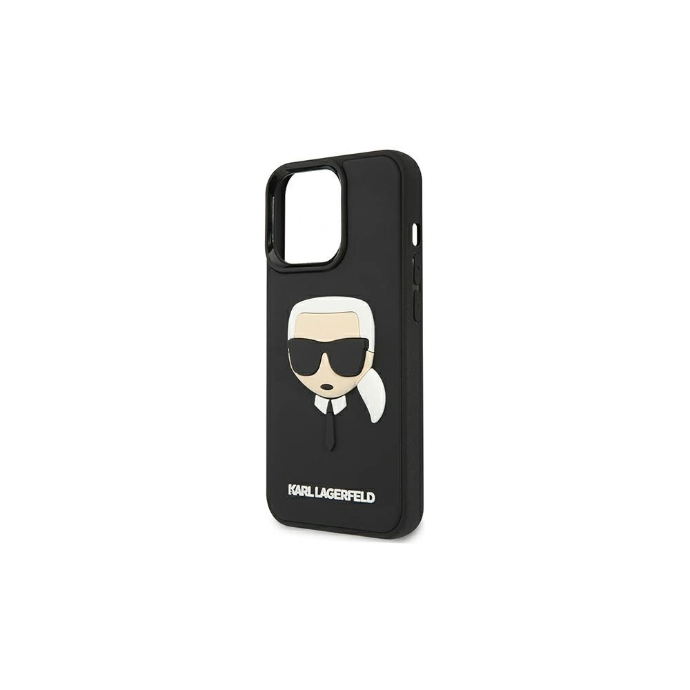Hurtownia GSM - Etui Karl Lagerfeld KLHCP13LKH3DBK Apple iPhone 13 Pro černý/black hardcase 3D Rubber Karl`s Head - KLD801BLK - {ean13} - Hurt