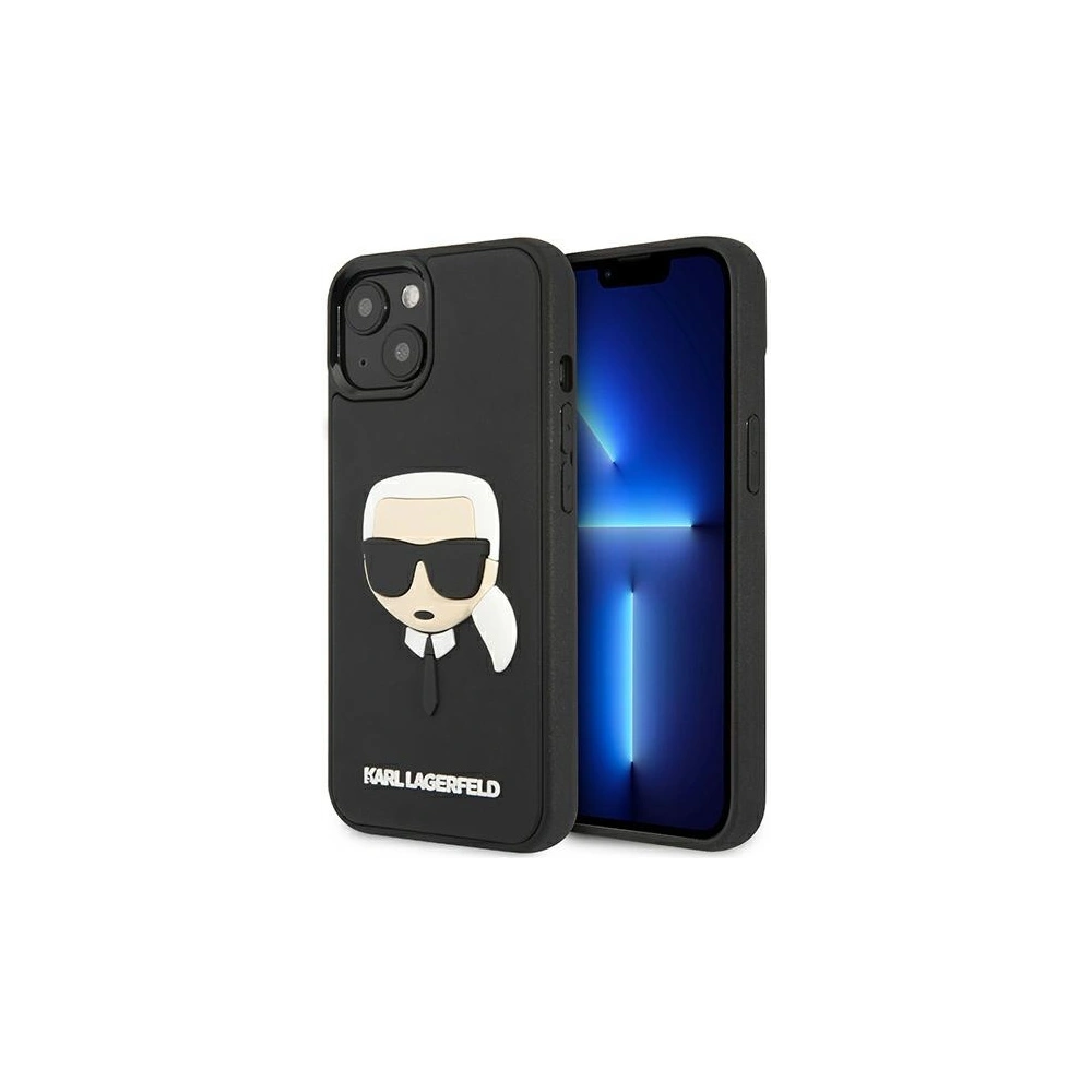 Hurtownia GSM - Etui Karl Lagerfeld KLHCP13MKH3DBK Apple iPhone 13 czarny/black hardcase 3D Rubber Karl`s Head - KLD802BLK - {ean13} - Hurt
