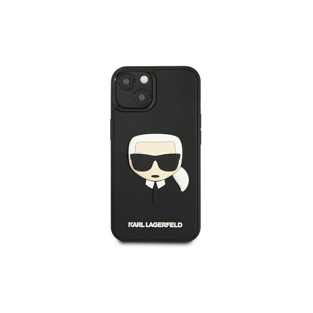 Hurtownia GSM - Etui Karl Lagerfeld KLHCP13MKH3DBK Apple iPhone 13 černý/black hardcase 3D Rubber Karl`s Head - KLD802BLK - {ean13} - Hurt