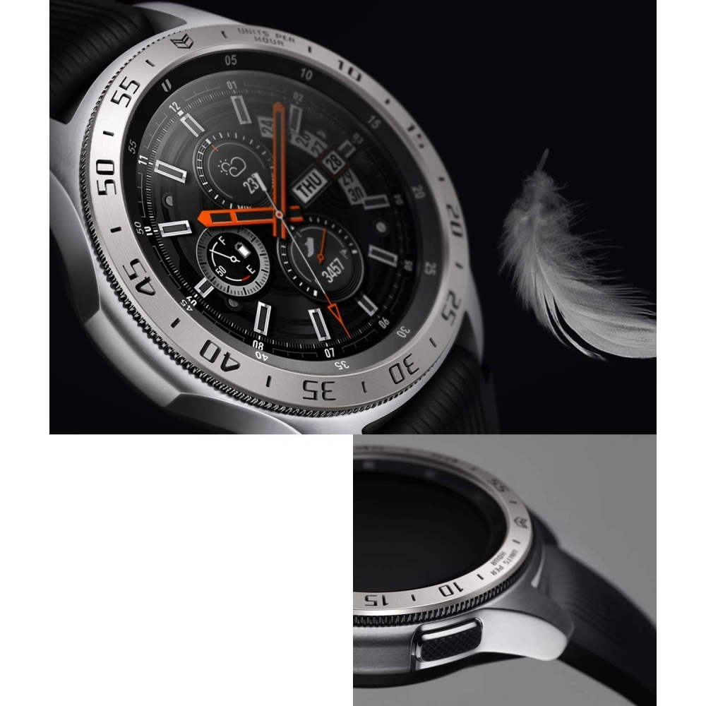 Hurtownia GSM - Pokrytí na tachymetr Ringke Samsung Galaxy Gear S3/Watch 46mm nerezová ocel stříbrná GW-46-01 - RGK846SSLV - {ean13} - Hurt