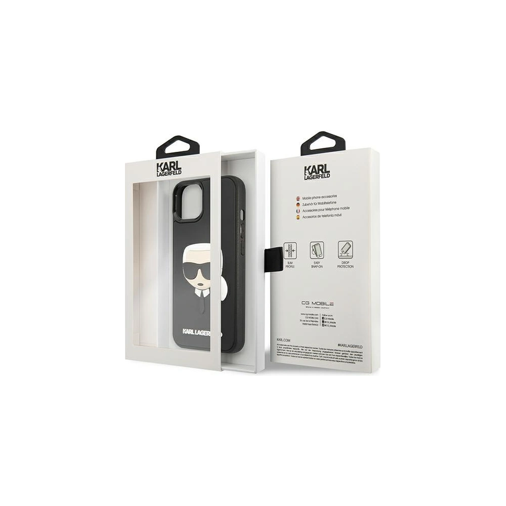 Hurtownia GSM - Etui Karl Lagerfeld KLHCP13MKH3DBK Apple iPhone 13 czarny/black hardcase 3D Rubber Karl`s Head - KLD802BLK - {ean13} - Hurt