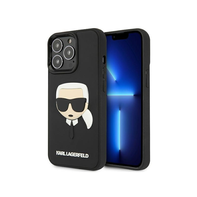 Hurtownia Karl Lagerfeld - 3666339028121 - KLD804BLK - Etui Karl Lagerfeld KLHCP13XKH3DBK Apple iPhone 13 Pro Max czarny/black hardcase 3D Rubber Karl`s Head - B2B homescreen
