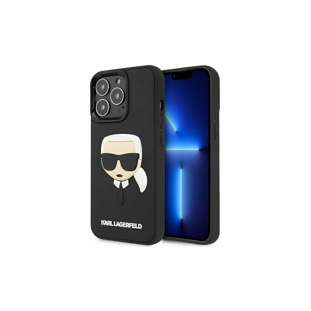 Hurtownia GSM - Etui Karl Lagerfeld KLHCP13XKH3DBK Apple iPhone 13 Pro Max černý/black hardcase 3D Rubber Karl`s Head - KLD804BLK - {ean13} - Hurt