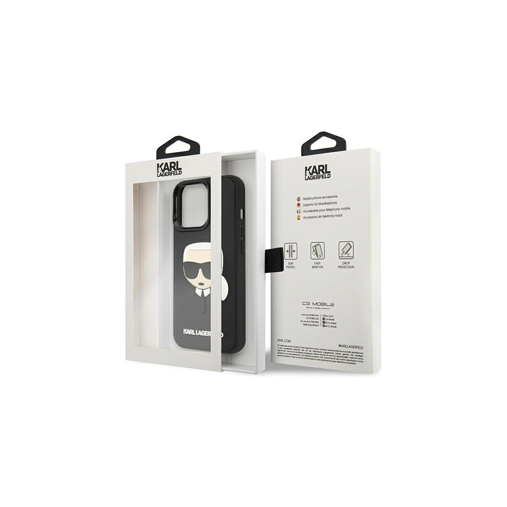 Hurtownia GSM - Etui Karl Lagerfeld KLHCP13XKH3DBK Apple iPhone 13 Pro Max černý/black hardcase 3D Rubber Karl`s Head - KLD804BLK - {ean13} - Hurt