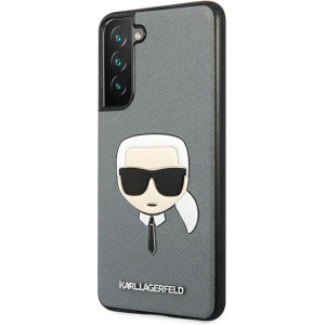 Hurtownia GSM - Etui Karl Lagerfeld KLHCS21FSAKHSL Samsung Galaxy S21 FE stříbrný/silver hardcase Saffiano Ikonik Karl`s Head - KLD805SLV - {ean13} - Hurt