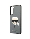 Hurtownia GSM - Etui Karl Lagerfeld KLHCS21FSAKHSL Samsung Galaxy S21 FE srebrny/silver hardcase Saffiano Ikonik Karl`s Head - KLD805SLV - {ean13} - Hurt