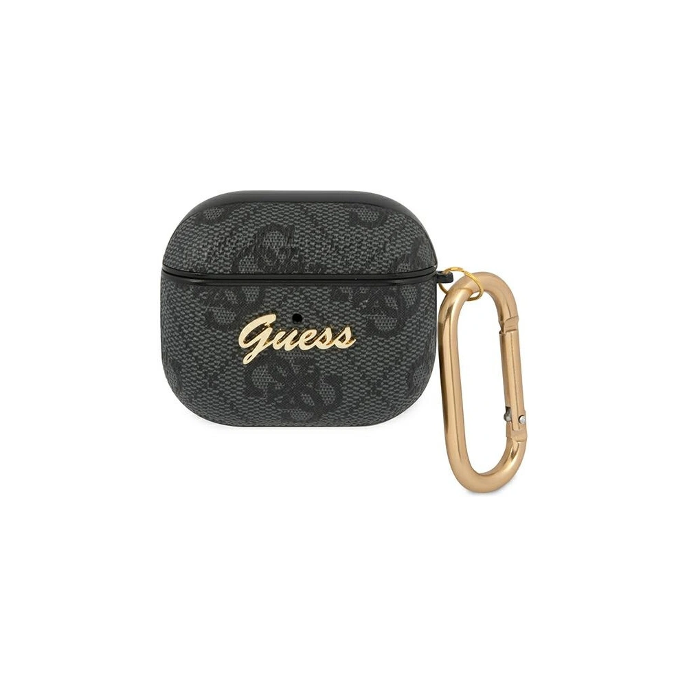 Hurtownia GSM - Etui Guess GUA34GSMK Apple AirPods 3 šedý/grey 4G Script Metal Collection - GUE1567 - {ean13} - Hurt