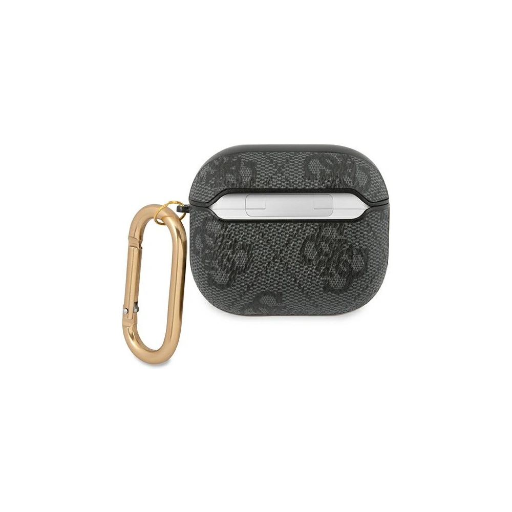 Hurtownia GSM - Etui Guess GUA34GSMK Apple AirPods 3 šedý/grey 4G Script Metal Collection - GUE1567 - {ean13} - Hurt