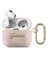 Etui Guess GUA34GSMP Apple AirPods 3 růžový/pink 4G Script Metal Collection