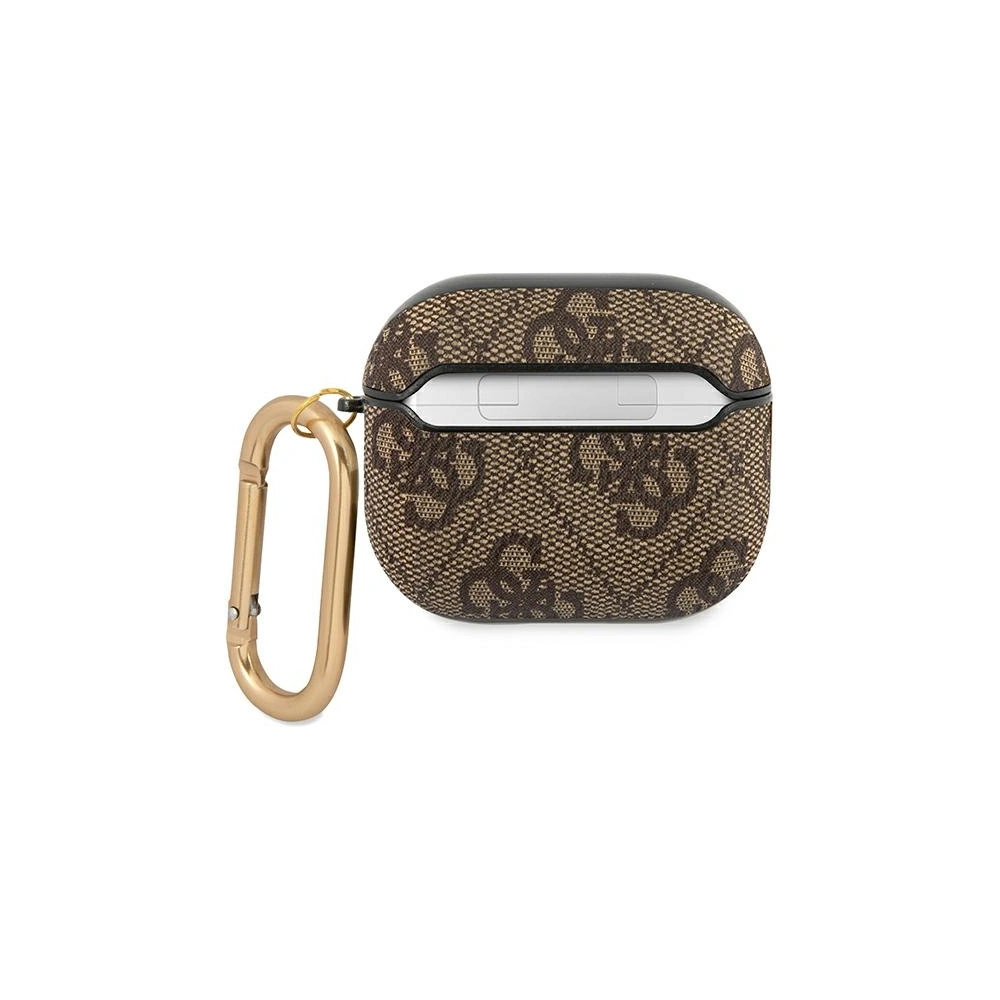 Hurtownia GSM - Etui Guess GUA34GSMW Apple AirPods 3 hnědý/brown 4G Script Metal Collection - GUE1569 - {ean13} - Hurt