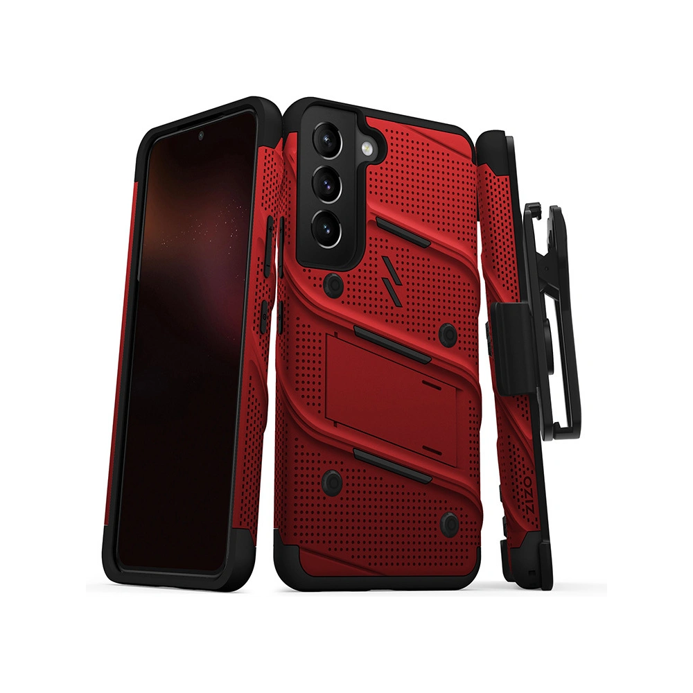 Hurtownia GSM - Etui ZIZO BOLT Series Samsung Galaxy S22 + sklo (červené) - ZIZ094RED - {ean13} - Hurt
