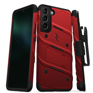 Hurtownia GSM - Etui ZIZO BOLT Series Samsung Galaxy S22+ Plus + szkło (czerwony) - ZIZ097RED - {ean13} - Hurt