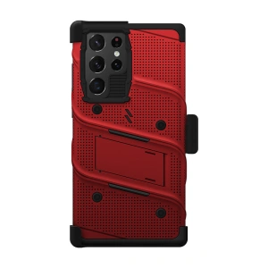 Hurtownia GSM - Etui ZIZO BOLT Series Samsung Galaxy S22 Ultra + sklo (červené) - ZIZ100RED - {ean13} - Hurt