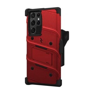 Wholesale ZIZO BOLT Bundle Samsung Galaxy S22 Ultra Case - Red & Black - ZIZ100RED - {ean13} - Hurt