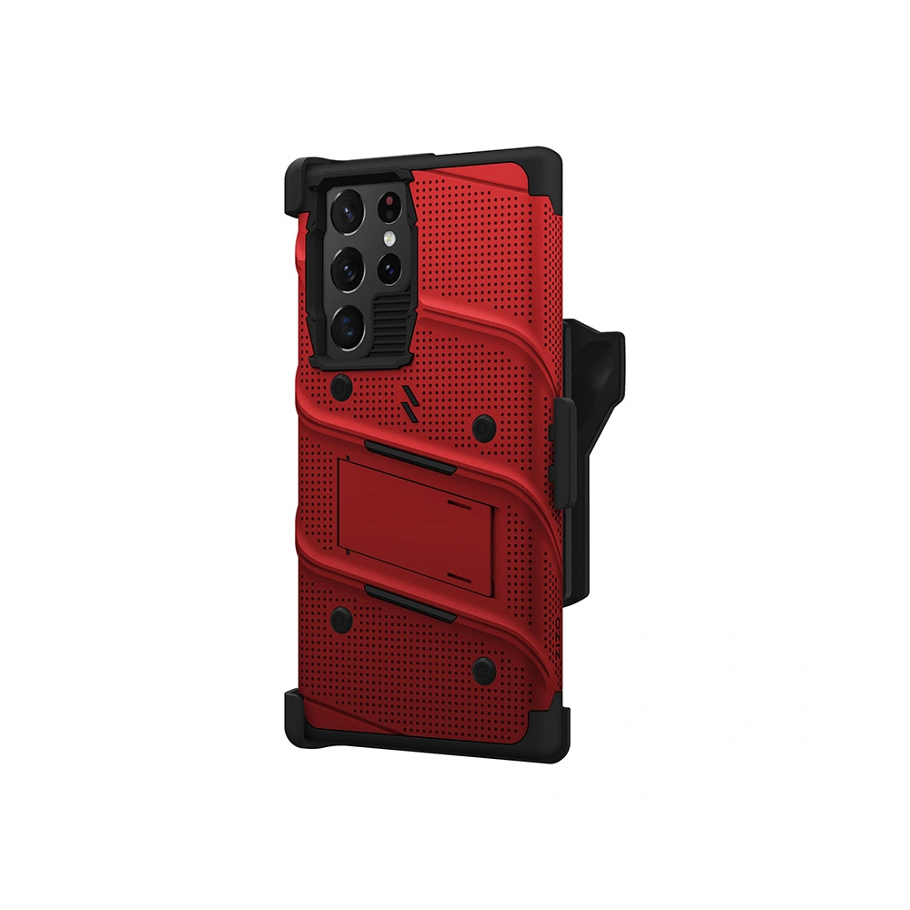 Hurtownia GSM - Etui ZIZO BOLT Series Samsung Galaxy S22 Ultra + sklo (červené) - ZIZ100RED - {ean13} - Hurt