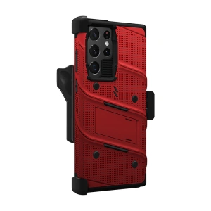 Wholesale ZIZO BOLT Bundle Samsung Galaxy S22 Ultra Case - Red & Black - ZIZ100RED - {ean13} - Hurt