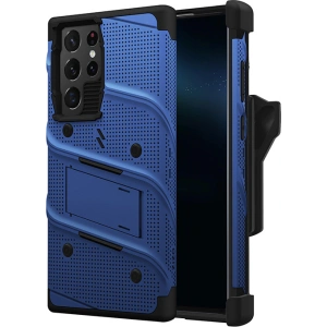 Hurtownia GSM - Etui ZIZO BOLT Series Samsung Galaxy S22 Ultra + sklo (modré) - ZIZ101BLU - {ean13} - Hurt