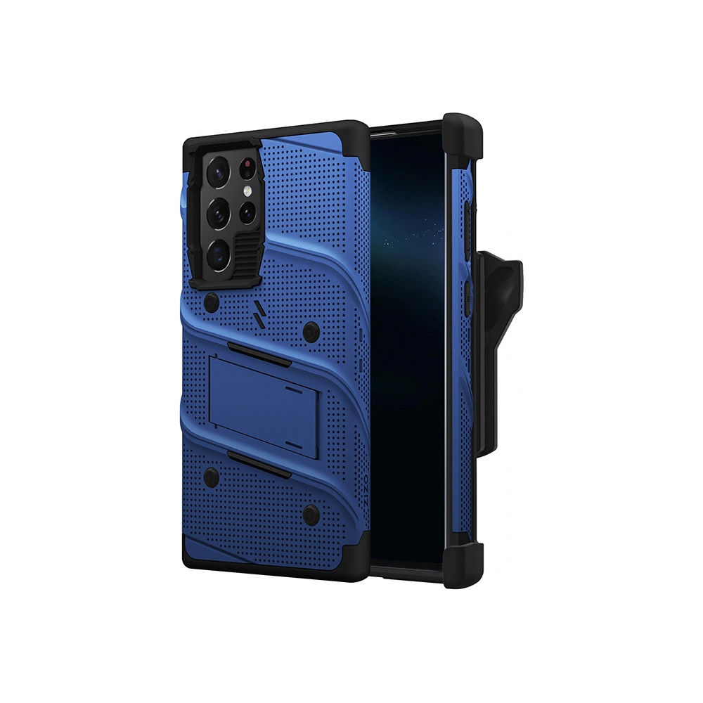 Hurtownia GSM - Etui ZIZO BOLT Series Samsung Galaxy S22 Ultra + sklo (modré) - ZIZ101BLU - {ean13} - Hurt