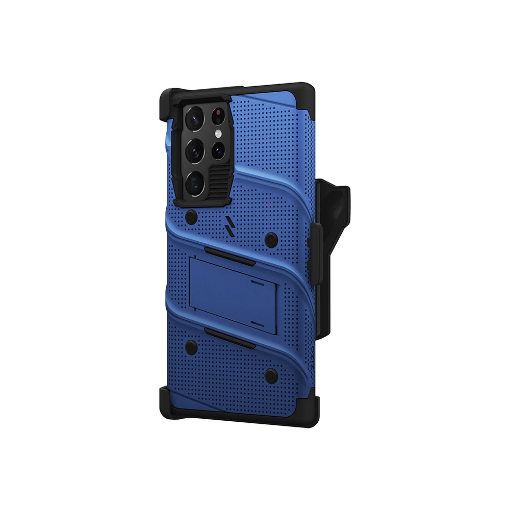 Hurtownia GSM - Etui ZIZO BOLT Series Samsung Galaxy S22 Ultra + sklo (modré) - ZIZ101BLU - {ean13} - Hurt
