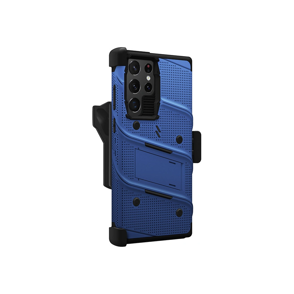 Hurtownia GSM - Etui ZIZO BOLT Series Samsung Galaxy S22 Ultra + sklo (modré) - ZIZ101BLU - {ean13} - Hurt