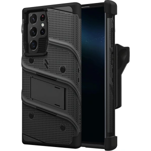 Hurtownia GSM - Etui ZIZO BOLT Series Samsung Galaxy S22 Ultra + sklo (černé) - ZIZ102BLK - {ean13} - Hurt