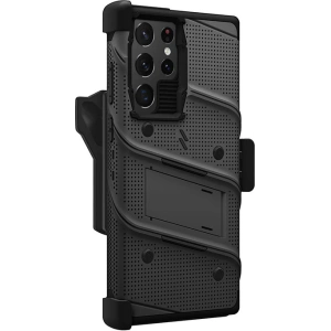 Wholesale ZIZO BOLT Bundle Samsung Galaxy S22 Ultra Case - Black & Black - ZIZ102BLK - {ean13} - Hurt