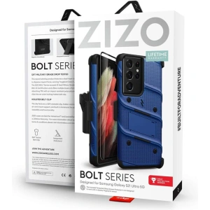 Hurtownia GSM - Etui ZIZO BOLT Series Samsung Galaxy S21 Ultra + szkło (Blue) - ZIZ104BLU - {ean13} - Hurt
