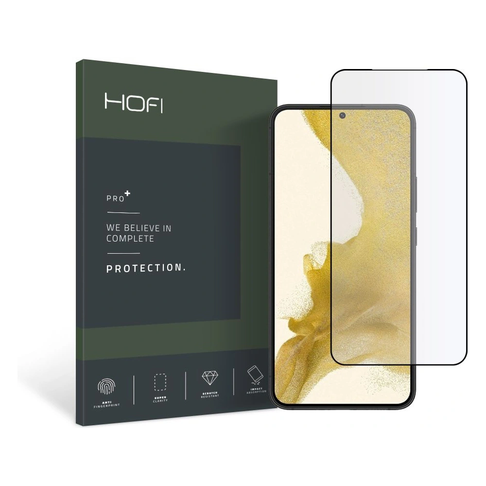 Hurtownia GSM - Tvrzené sklo Hofi Glass Pro+ Samsung Galaxy S22+ Plus černé - HOFI188BLK - {ean13} - Hurt