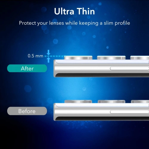 homescreen.pl - Szkło hartowane na aparat ESR Camera Lens Samsung Galaxy S22 Ultra Black